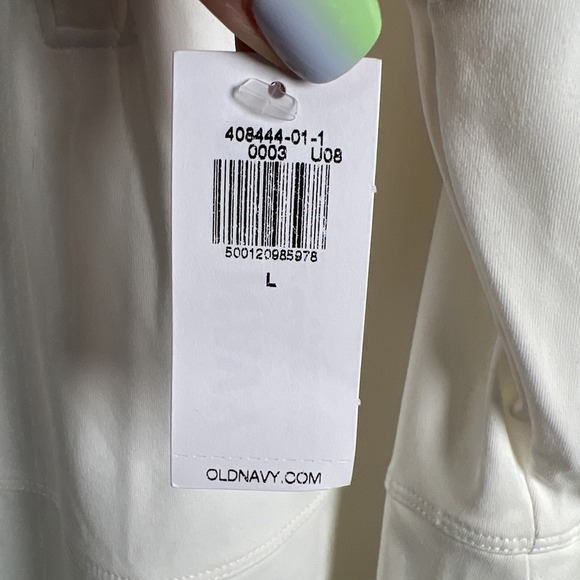 Old Navy PowerSoft Half Zip Sleeveless Athletic Dress Size Large White NWT - Picture 5 of 10